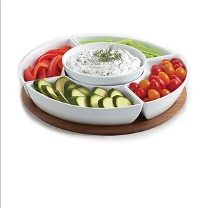 B. Smith® Multi-Purpose Server with Tray in White